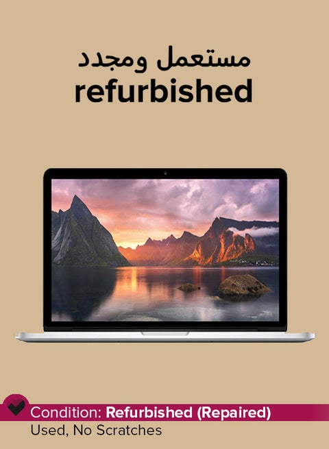 Refurbished - MacBook Pro (2015) Laptop With 13-Inch  Display, Core i5 Processor/Dual Core/8GB RAM/256GB SSD/macOS English Silver