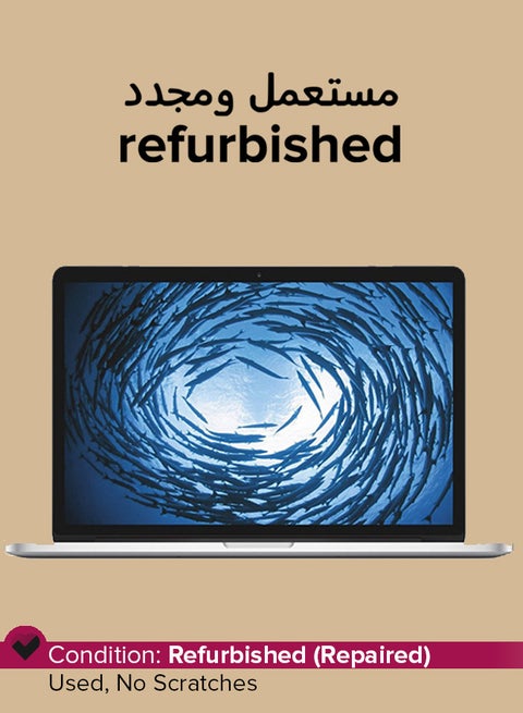 Refurbished - MacBook Pro A1502 (2015) Laptop With 13-Inch Full HD Display, Core i7 Processor/Dual Core/16GB RAM/256GB SSD/macOS English Silver
