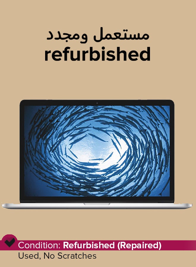 Refurbished - MacBook Pro A1502 (2015) Laptop With 13-Inch Full HD Display, Core i7 Processor/Dual Core/16GB RAM/256GB SSD/macOS English Silver