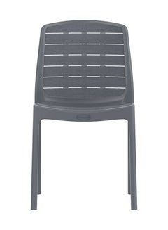 Woodgrain Armless polypropylene Chair-Grey  L 48 x W 55 x H 82.5 Grey - pnsku/N47555495A/45/_/1702310834/07249a1b-97a9-4467-b320-85da43005650