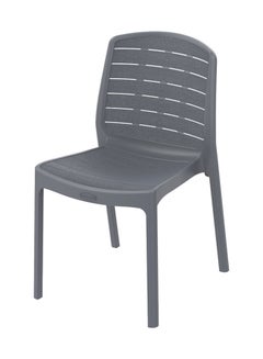 Woodgrain Armless polypropylene Chair-Grey  L 48 x W 55 x H 82.5 Grey - pnsku/N47555495A/45/_/1702310858/f3f884de-2761-441d-9c1a-0eb5de441b57