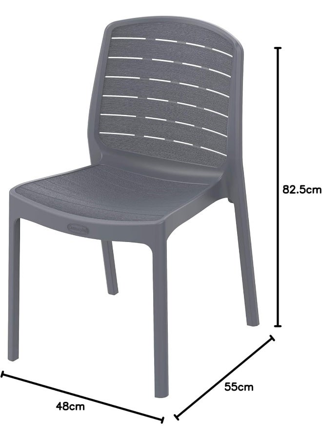 كوزموبلاست كرسي سيدارجرين بدون ذراعين رصاصي - Image 2