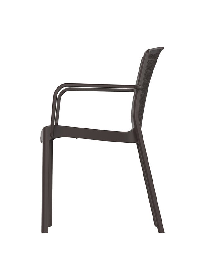 Cosmoplast Woodgrain Armchair- Brown - Image 3