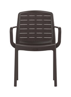 Cosmoplast Woodgrain Armchair- Brown  - Image 2