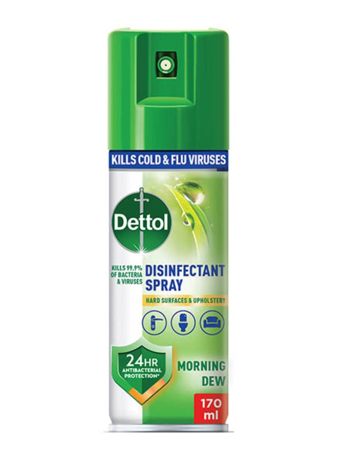 Dettol Morning Dew Antibacterial All In One Disinfectant Spray 170ml  - Image 1