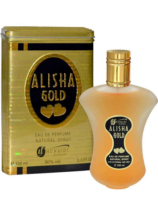 Al Hunaidi Perfumes Alisha Gold EDP 100ml - Image 2