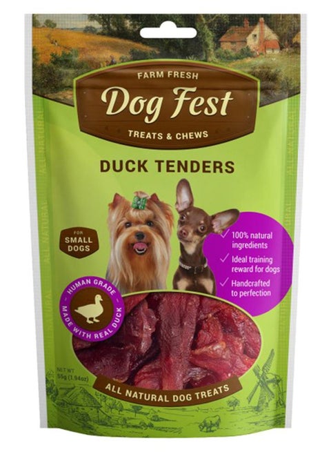 Duck Tenders For Mini Dogs Treats 55grams