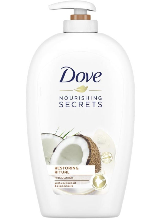 دوف غسول اليدين المرطب من الأسرار المغذية مصنوع من زيت جوز الهند وحليب اللوز - Image 1