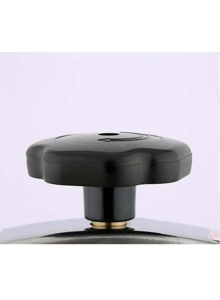 Aluminium Pressure Cooker With Handles  Induction Bottom, High-Security Design, Dishwasher Safe, PFOA Free Silver 3Liters