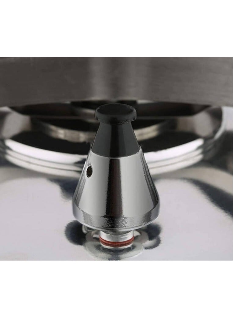 Aluminium Pressure Cooker With Handles  Induction Bottom, High-Security Design, Dishwasher Safe, PFOA Free Silver 3Liters