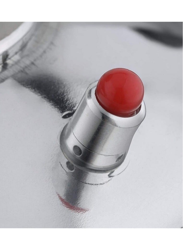 بادريق قدر ضغط من الألومنيوم بمقابض - سعة 4 لتر، قاعدة مزودة بموزع حرارة,  عالي الأمان، آمن للاستخدام في غسالة الأطباق، وخالية من حمض بيرفلورو فضي 4لترات - Image 5