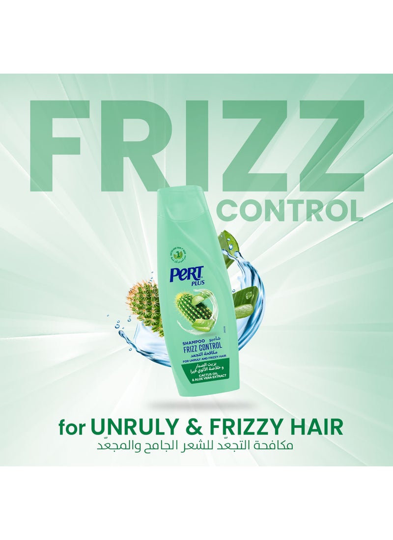PERT PLUS Frizz Control Shampoo With Cactus Oil And Aloe Vera Extract Multicolour 600ml - Image 4