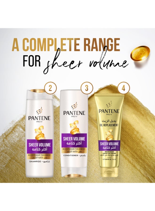 Pantene - Pro-V Sheer Volume Shampoo Boosts Hair Thickness 190ml - Image 1