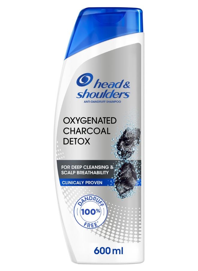 Head & Shoulders - Oxygenated Charcoal Detox Anti Dandruff Shampoo Multicolour 600ml - Image 1