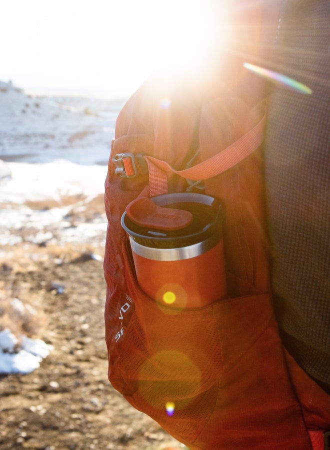 WACACO Octaroma LUNGO Vacuum Insulated Mug (300ml) - Double Wall Stainless Steel Coffee Travel Tumbler w/ Leakproof Drinking Lid, Reusable, Washable, BPA-Free, Hot & Cold - Carmine Red Carmine red  - Image 5