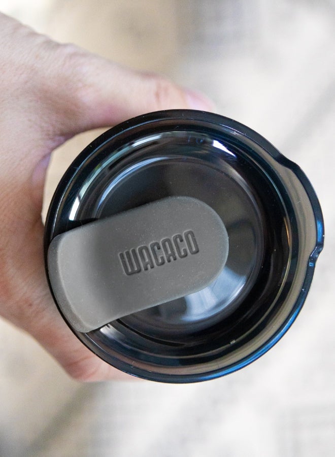WACACO Octaroma LUNGO Vacuum Insulated Mug (300ml) - Double Wall Stainless Steel Coffee Travel Tumbler w/ Leakproof Drinking Lid, Reusable, Washable, BPA-Free, Hot & Cold - Dim Grey Dim grey  - Image 5