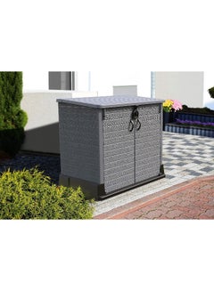 Cosmoplast Plastic Outdoor Garage Storage Shed 850 liters Dark Grey 850.0Liters  - Image 4