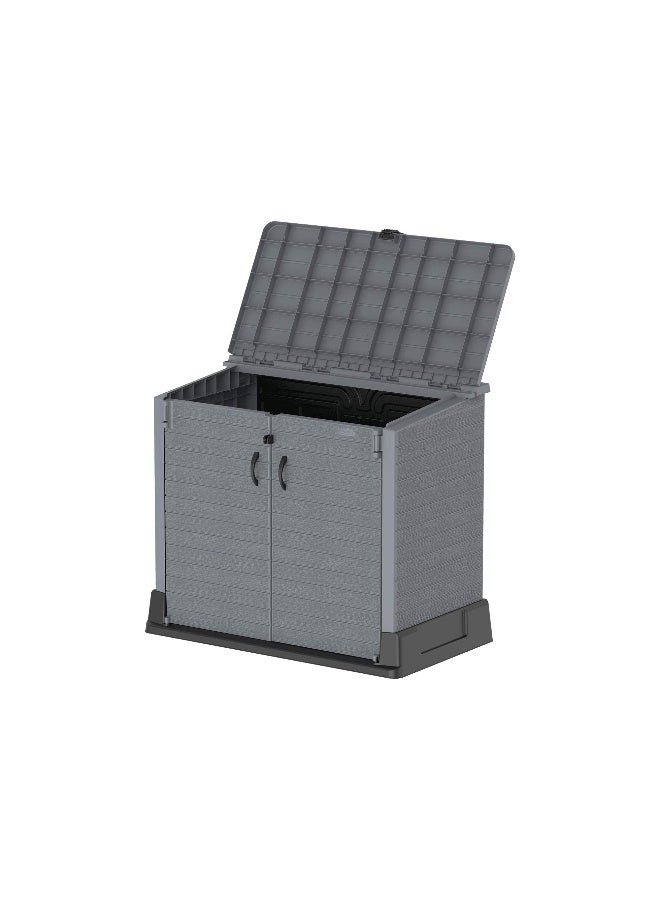 Cosmoplast Plastic Outdoor Garage Storage Shed 850 liters Dark Grey 850.0Liters  - Image 5