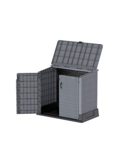 Cosmoplast Plastic Outdoor Garage Storage Shed 850 liters Dark Grey 850.0Liters  - Image 2