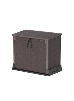 Plastic Outdoor Garage Storage Shed 850L (Dark Brown) Dark Brown 850.0Liters - pnsku/N47589189A/45/_/1727247313/580abca7-3dcc-4e34-9a49-fca9e24acefa