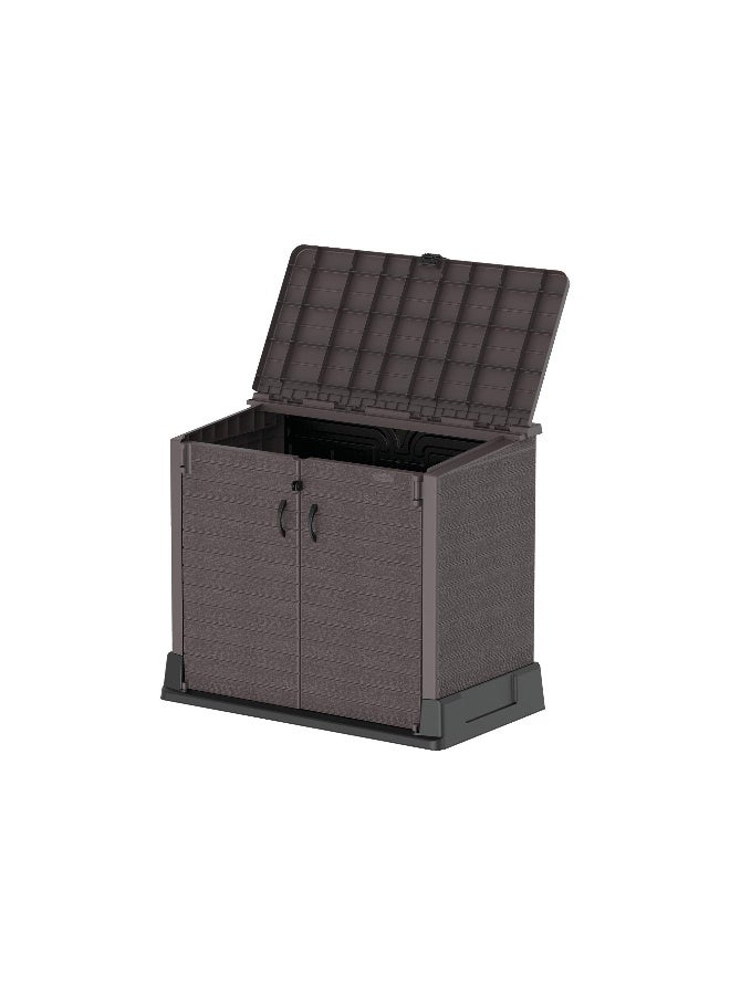 Plastic Outdoor Garage Storage Shed 850L (Dark Brown) Dark Brown 850.0Liters - pnsku/N47589189A/45/_/1727247315/7764471b-69b1-499c-906b-8003883abc67