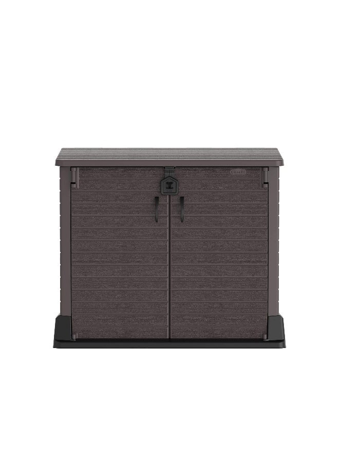 Plastic Outdoor Garage Storage Shed 850L (Dark Brown) Dark Brown 850.0Liters - pnsku/N47589189A/45/_/1727247315/833b8131-35dc-409a-a9a4-a4115ddd262b