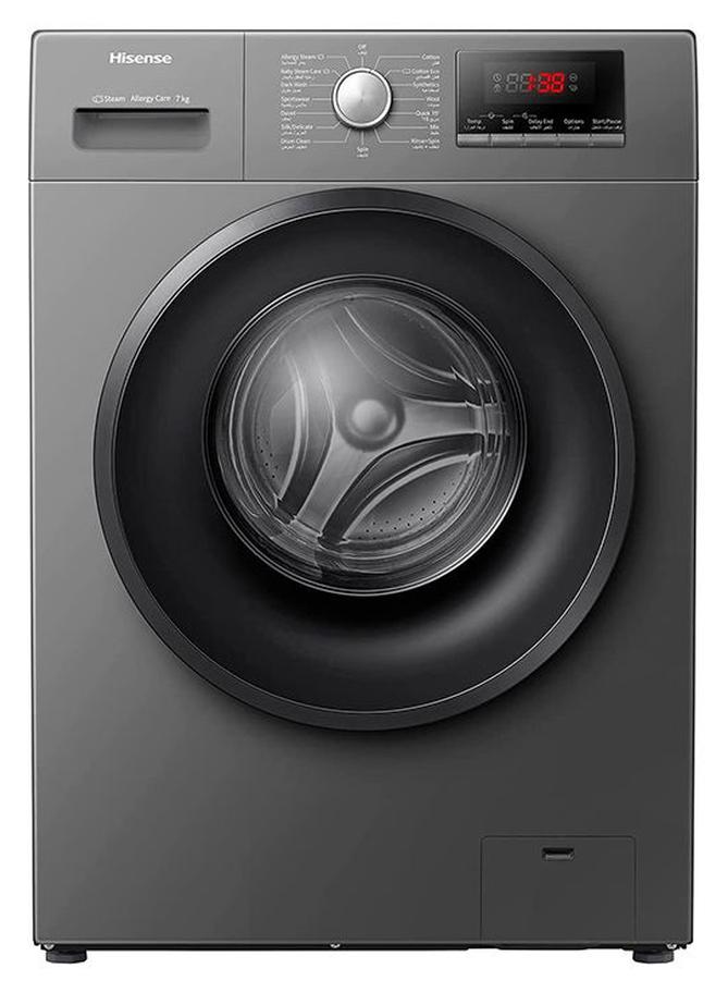 Hisense 7Kg Front Loading Washing Machine 1200 Rpm 240 W WFPV7012MT Titanium - Image 1
