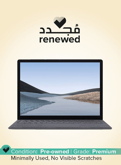 Renewed - Surface 3 Touchscreen Laptop, 13.5-Inch Display, Core i5 Processor/Windows 10/8GB RAM/128GB SSD/Intel Iris Plus Graphics/English-Arabic KB Platinum