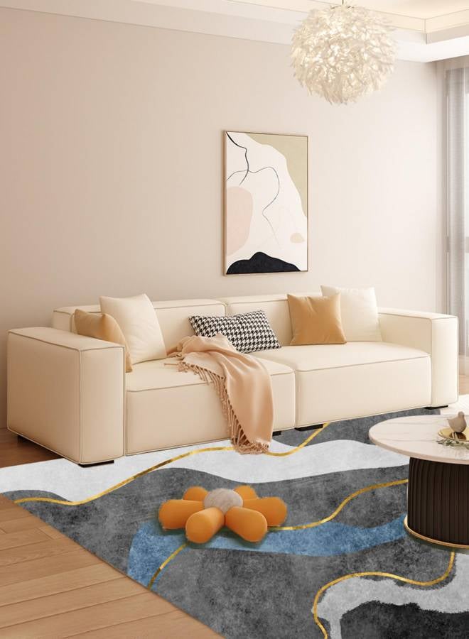 Sharpdo - Rectangular Soft Touch Carpet Multicolour Rectangle Shape Carpet Rug for Living Room Bedroom Floor Mats Multicolour 200x300cm - Image 1
