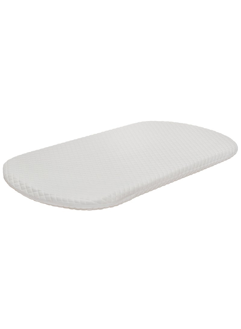 Moon Crib And Bassinet Mattress - 0M+, White  - Image 1