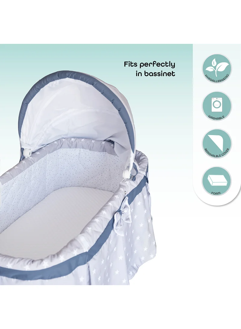 Moon Crib And Bassinet Mattress - 0M+, White