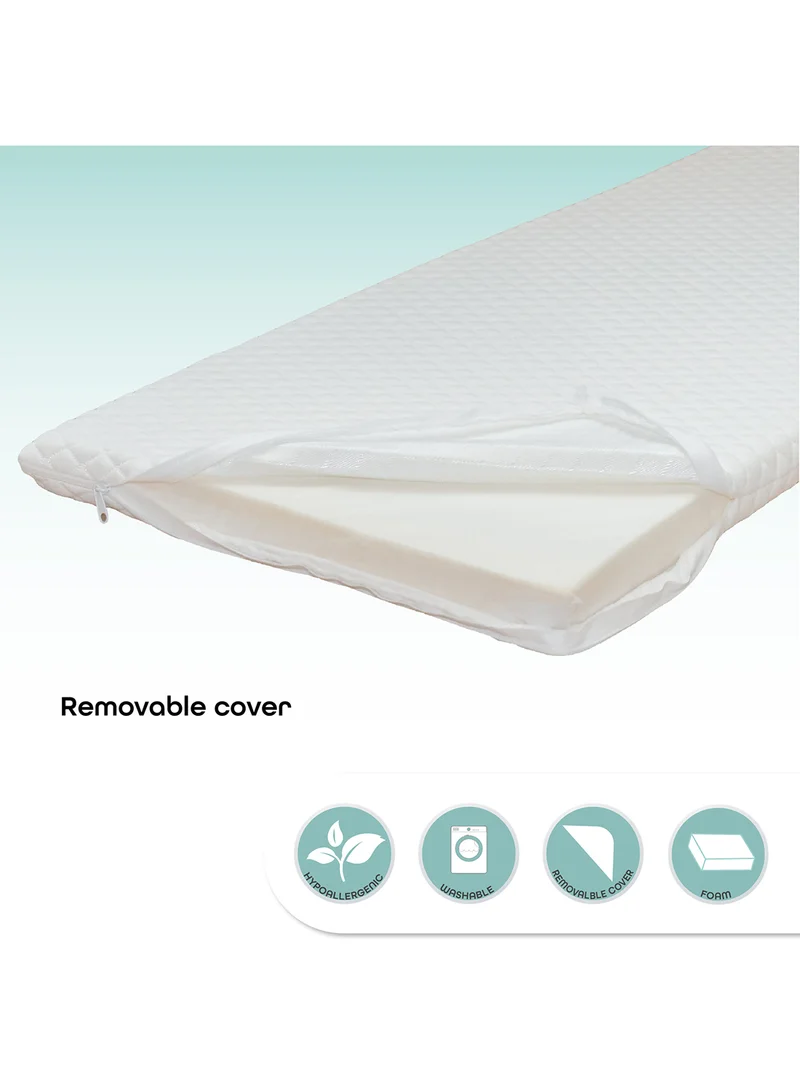 Moon Baby Quilted Crib Mattress - 0M+, White