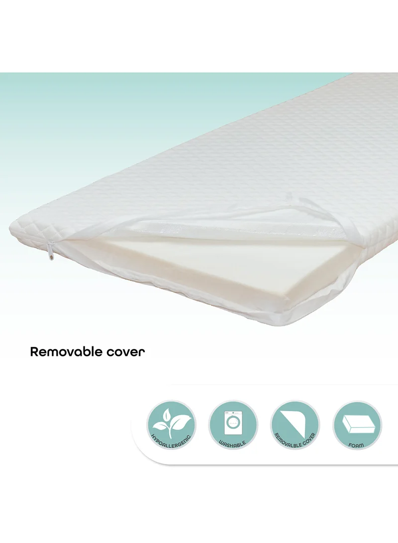 Moon Baby Quilted Crib Mattress - 0M+, White