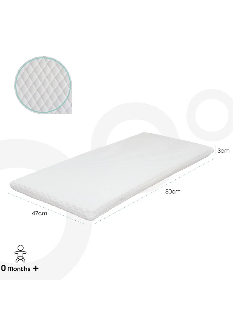 Moon Baby Quilted Crib Mattress - 0M+, White