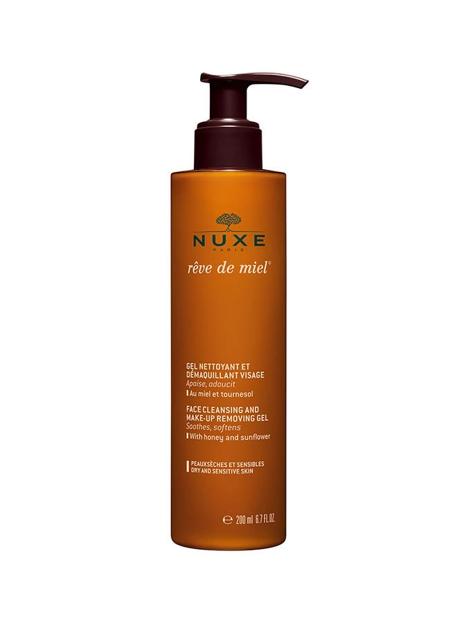 NUXE Rêve De Miel ® Face Cleansing And Make-Up Removing Gel 200ml  - Image 1