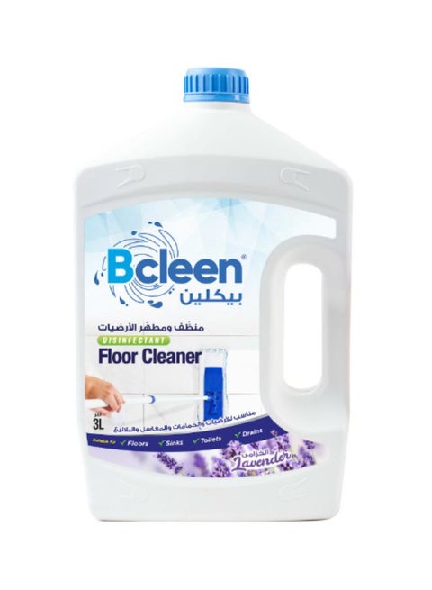 Disinfectant Floor Cleaner Lavender Scent Clear 3Liters
