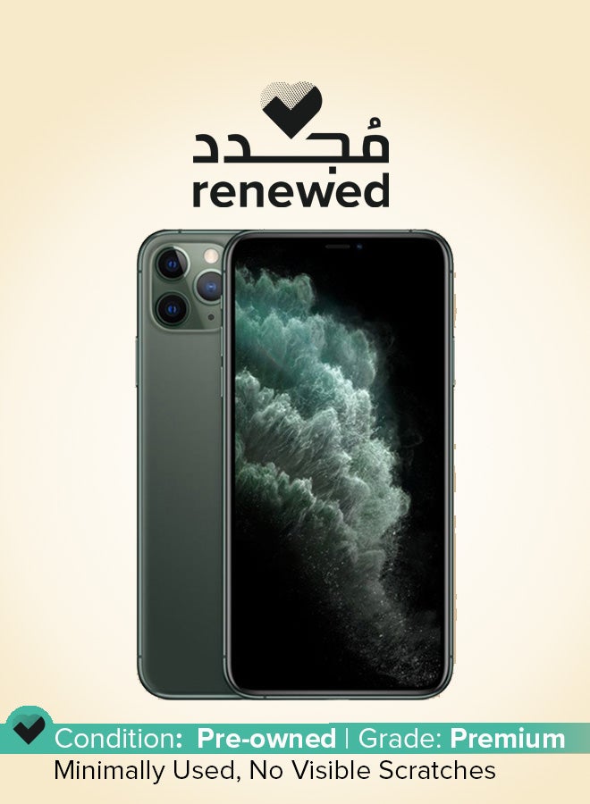 Renewed - iPhone 11 Pro Max 512GB Midnight Green 4G With Facetime