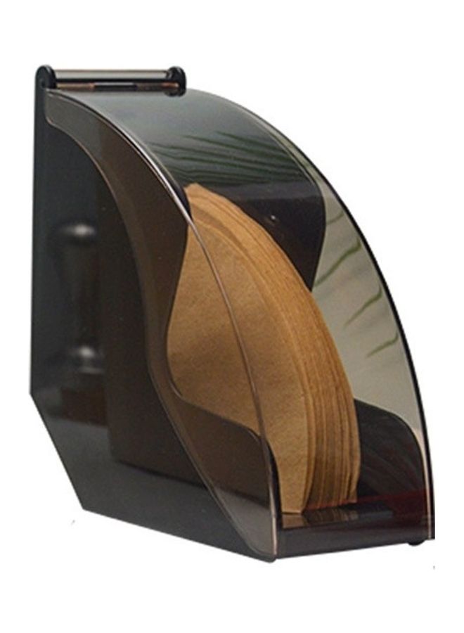 Coffee Filter Paper Holder, V60 Cone Filter Organizer, Minimalist Storage Rack for 100+ Filters, Compact Countertop Dispenser for Home & Office Coffee Stations, 18 x 17 x 10cm ,Coffee Filter Holder, Filter Paper Organizer, V60 Filter Storage, Coffee Station Decor, Minimalist Coffee Tools, Filter Paper Dispenser, Countertop Organizer, Home Barista Accessories, Coffee Filter Rack, UAE Kitchen Organization. Black 18x17x10cm