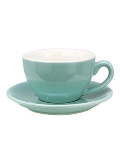 MIBRU Coffee Cup With Saucer Blue 250ml  - Image 1