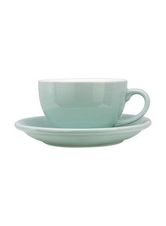 MIBRU Coffee Cup With Saucer Blue 250ml  - Image 3