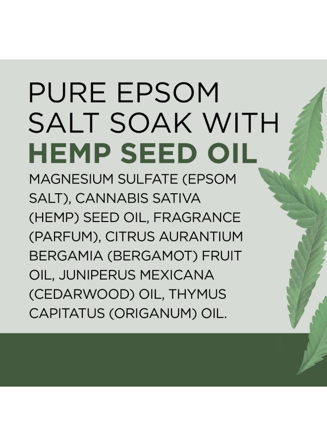 Dr Teal's - Pure Epsom Salt Soak, Hemp Seed Oil Blue 1.36kg - Image 1