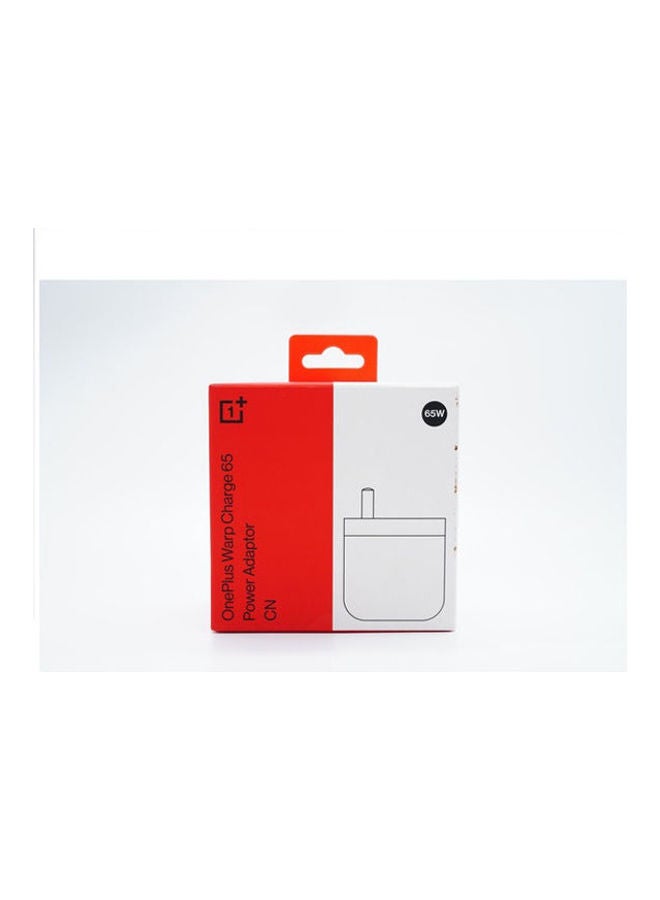 OnePlus Warp Charge Power Adapter White - Image 1