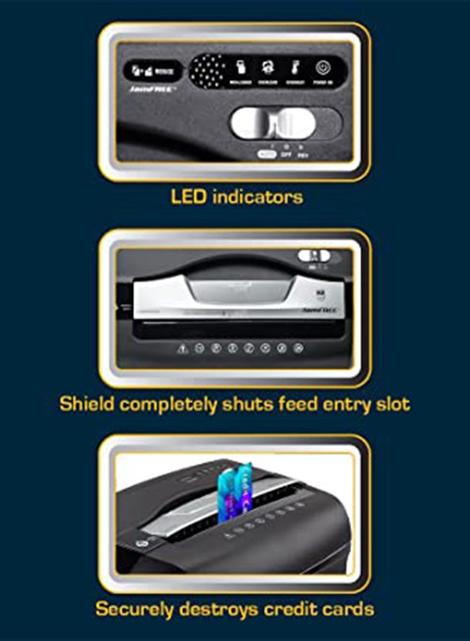 ماكسي آلة تقطيع الورق لقطع متقاطعة أسود/فضي - Image 3