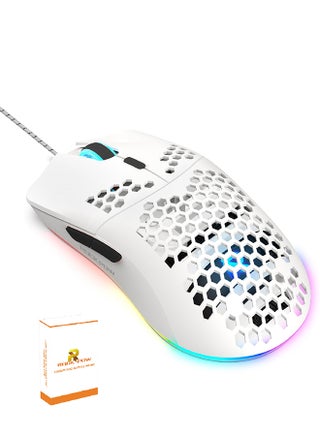 Gaming Mouse,Gaming Mice Honeycomb Hollow Design Ergonomic Wired Mouse with RGB Backlight,up to 8000 DPI,RGB Gaming Mouse for Mac, Laptop,Computer,PC - pnsku/N47618829A/45/_/1721060641/a7978d15-841a-445f-92c2-2d129470b62a