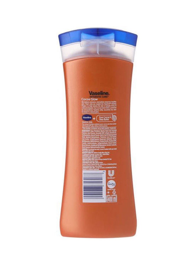 Vaseline Intensive Care Cocoa Glow Body Lotion Clear 400ml - Image 2
