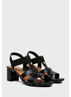 EEAZID Carla Block Heel Dress Sandal Black  - Image 4