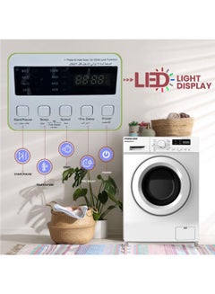 6KG 1000 RPM Front Load Washer With 12 Programs, 5 Star Energy Saving Rating, Quick Wash, Fully Automatic Washing Machine, Digital LCD Display, Child Lock Best For Home And Camps 6 kg 107.6 kW NWM600FN7 White - pnsku/N47629857A/45/_/1694520462/6ed0556b-05a6-47ca-a44d-36f96e546c49