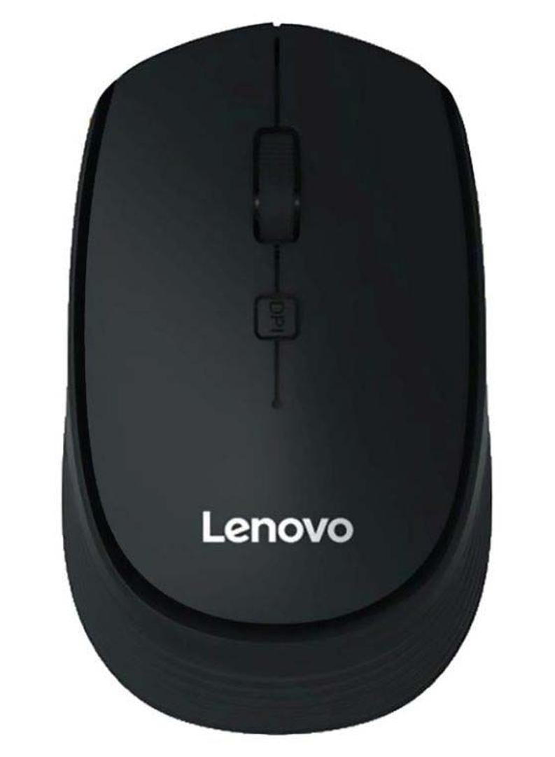 Lenovo Wireless Mouse Ergonomic Design with 3 Adjustable DPI Black - Image 1