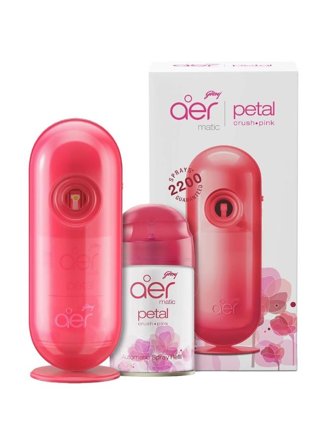 Godrej Automatic Air Freshener Auto Petal Crush Pink 225ml  - Image 1