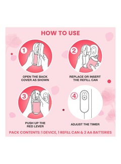 Godrej Automatic Air Freshener Auto Petal Crush Pink 225ml  - Image 3
